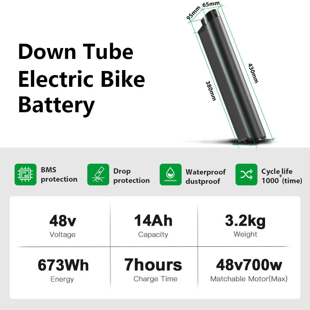 Aventon Pace 500.2 500.3 500.3 Step-Through Ebike Battery 48V 14Ah Electric Bike