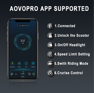 Dark Slate Gray AOVOPRO ES80 Foldable Electric Scooter