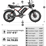 AMYET Electric Bike for Adult 2000W Dual Motor AWD 48V 25Ah E Bike 35MPH Bicycle