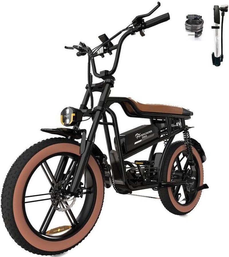 1000W Electric Bike for Adults 20"X4.0 Fat Tire Electric Bicycle 30MPH 48V 15Ah